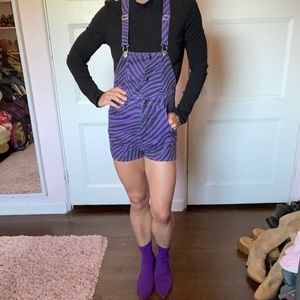 Jeremy Scott X Ksubi rare zebra print overalls